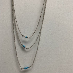 Three tiered drop necklace